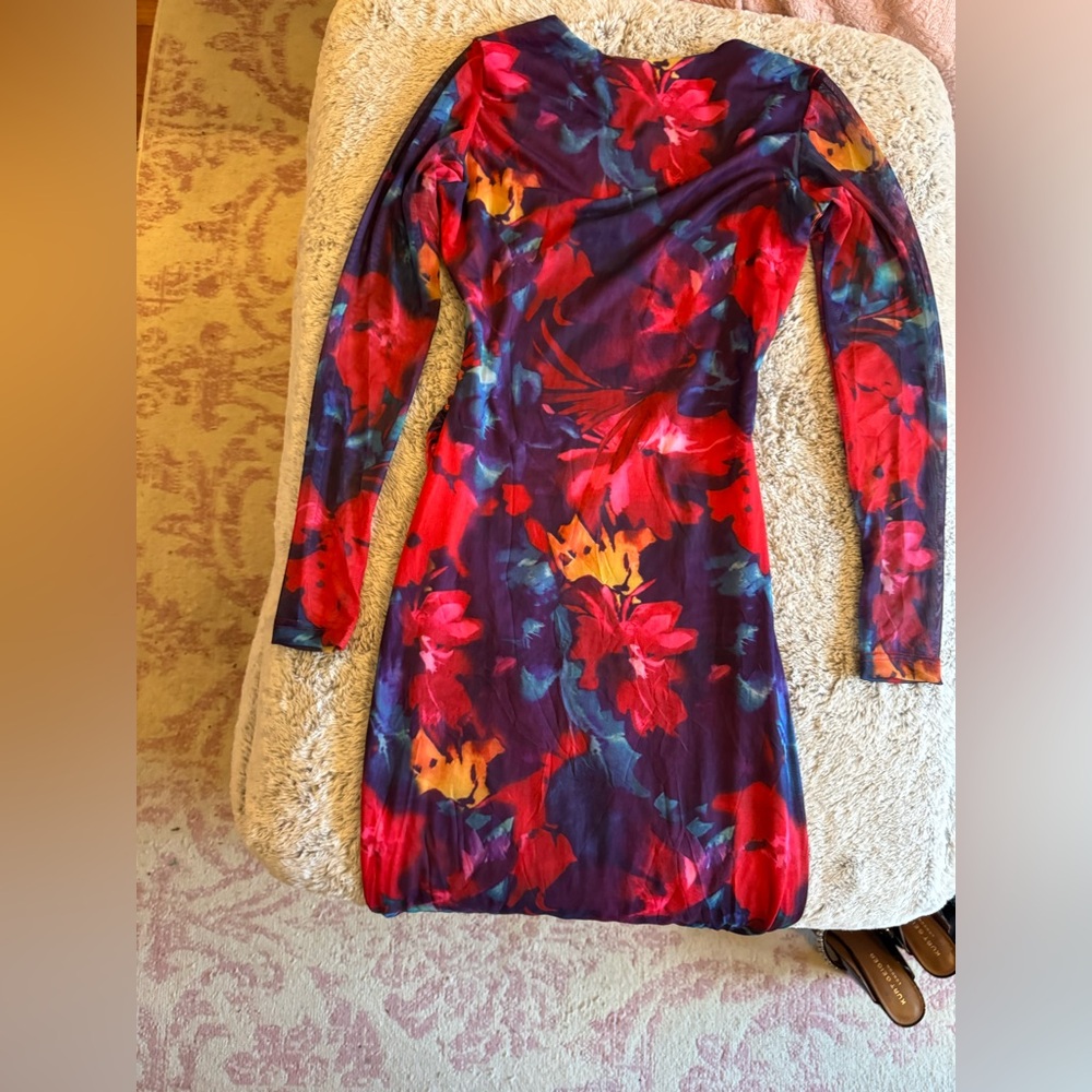 Never been worn Pretty Garden Multi-Color Maxi Dress